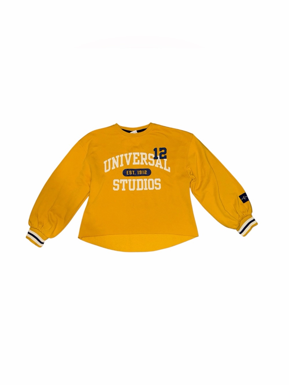 Universal Studios yellow crewneck sweatshirt